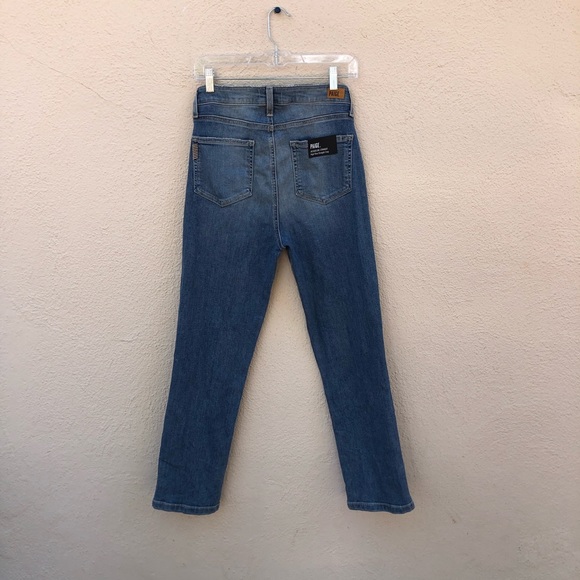 PAIGE JAQUELINE STRAIGHT 3/4 PALMER JEANS NWT - Picture 5 of 7